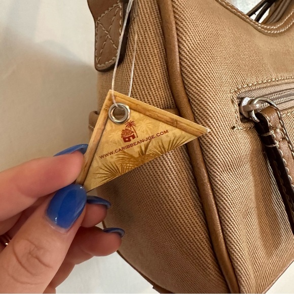 Caribbean Joe Y2K Shoulder Bag. Tan. Silver hardware.
NWT. - Picture 5 of 7